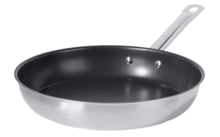 METRO Professional Edelstahlpfanne Antihaftbeschichtung rund Ø 24 cm