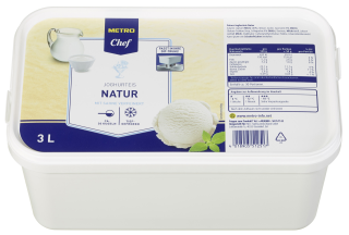 METRO Chef Eiscreme Yoghurt Nature gefroren verzehrfertig...