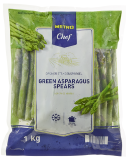 METRO Chef Spargel Grün tiefgefroren roh - 1 kg Beutel