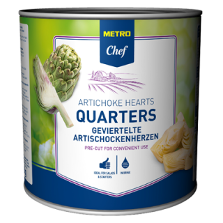 METRO Chef Geviertelte Artischockenherzen - 2,65 kg Dose