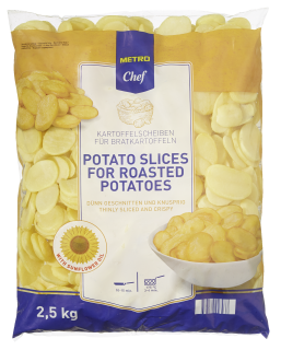 METRO Chef Bratkartoffelscheiben tiefgefroren - 4 x 2,50 kg Beutel
