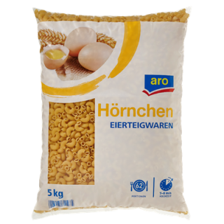 aro Hörnchen Nudeln - 5 kg Beutel