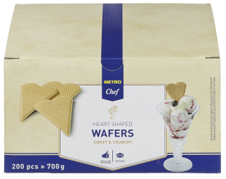 METRO Chef Herzfächerwaffeln - 200 g Packung