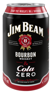Jim Beam White & Cola Zero - 0,33 l Packung