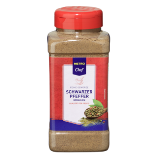 METRO Chef Pfeffer schwarz gemahlen - 520 g Dose