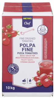 METRO Chef Polpa Pizza Tomaten Basis Sauce - 10 kg Beutel
