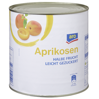 aro Aprikosen halbe Frucht leicht gezuckert - 2,65 l Dose