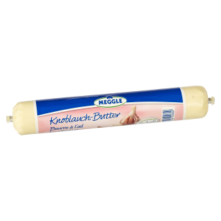 Meggle Butterrolle Knoblauch 62 % Fett - 250 g Packung