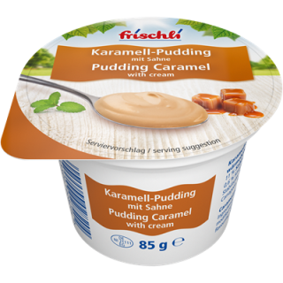 Frischli Sahnepudding Karamell - 20 x 85 g Karton