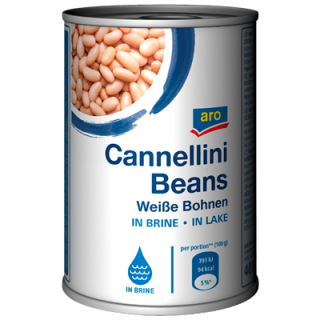 aro Weiße Cannellini Bohnen - 400 g Dose