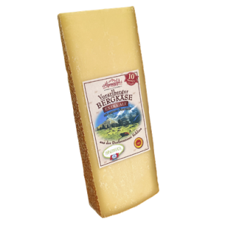 Alpengipfel Vorarlberger Bergkäse g.U., 10 Monate gereift, 45% Fett i.Tr. - 600 g Stück