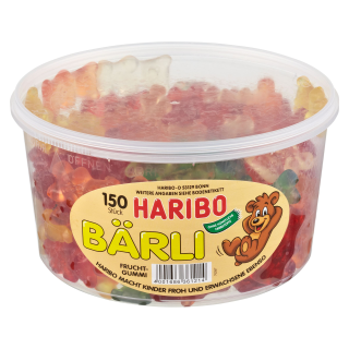 Haribo Fruchtgummi Stückartikel - 1,20 kg Dose