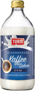 Turm-sahne Kaffeesahne 10 % Fett - 500 g Flasche