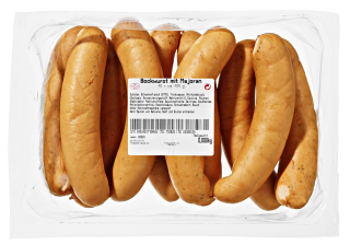 Mischau Bockwurst mit Majoran in Atmos.-verpackt 10 Stück à ca. 100 g je kg ( ca. 1 kg)