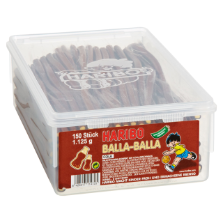 Haribo Balla Stixx Cola 150 Stück - 1,125 kg Dose