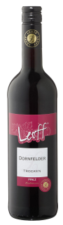 Leoff Dornfelder QbA Rotwein trocken - 6 x 0,75 l Flaschen