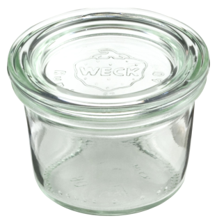 APS Weck-Glas mit Deckel 80 ml - 12 Stück
