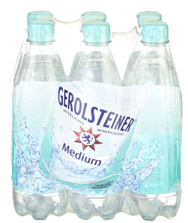 Gerolsteiner Medium - 6 x 0,50 l Flaschen