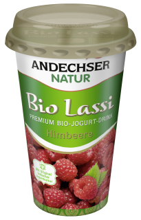 Andechser BIO Trinkjoghurt Lassi Himbeere - 250 g Becher