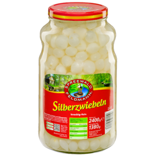 Spreewald-Feldmann Silberzwiebeln knackig-fein 2,65 l Glas