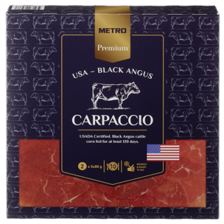 METRO Premium Gourmet US Beef Carpaccio - 800 g Packung
