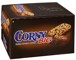 Corny BIG Dunkle Schoko-Cookies - 24 x 50 g Riegel