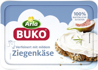 Buko Milder Ziegenkäse Frischkäsezubereitung Rahmstufe, 17 % Fett - 200 g Becher