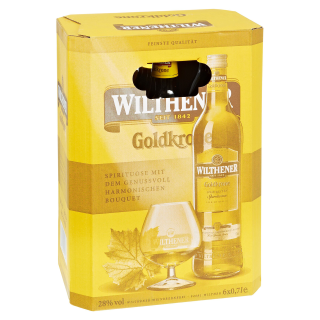 Wilthener Weinbrand Goldkrone 28 % Vol. - 6 x 0,70 l Flaschen