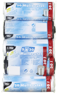 Papstar Müllbeutel 5x20 30 l