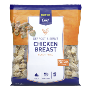 METRO Chef Hähnchenbrustinnenfilet Chunks tiefgefroren, frittiert, IQF, Halal - 2,5 kg Beute