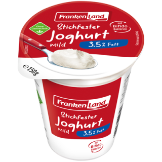Frankenland Vollmilchjoghurt 3,5 % Fett stichfest, gekühlt - 150 g Becher