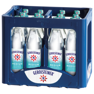Gerolsteiner Medium Mehrweg - 12 x 750 ml Flasche