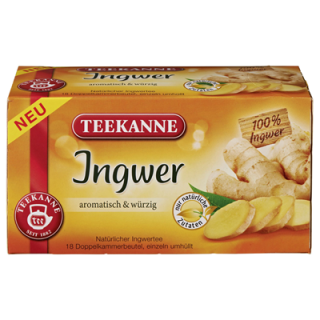 Teekanne Kräutertee Ingwer, 18 Teebeutel - 36 g...