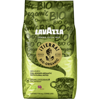 Lavazza Bio Tierra Organic ganze Bohne 100 % Arabica-Bohnen - 1 kg Beutel