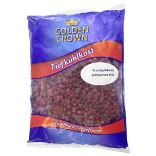 Golden Crown Granatapfelkerne tiefgefroren - 750 g Packung