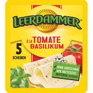 Leerdammer Scheiben Tomate-Basilikum gekühlt - 100 g...