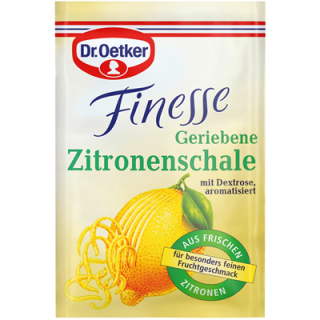 Dr. Oetker Finesse Geriebene Zitronenschale 3er - 18 g Beutel