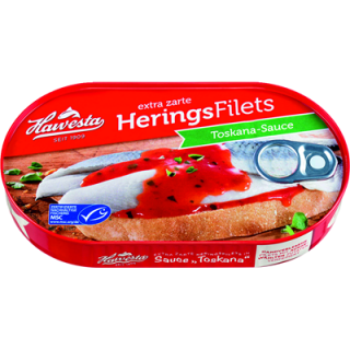 Hawesta MSC HEringsfilet in ToscanaSauce 200g Dose