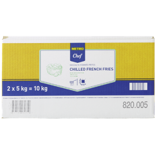 METRO Chef Pommes Frites 10 x 10 mm, 2 Stück à 5 kg - 10 kg Karton