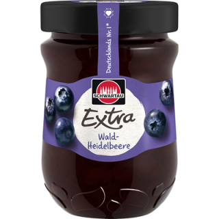 Schwartau Extra Wald-Heidelbeere - 340 g Tiegel