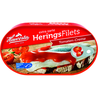 Hawesta MSC Heringsfilets in Tomaten-Creme - 200 g Dose