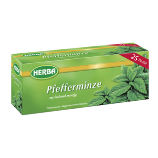 Herba Pfefferminztee, 25 Teebeutel - 38 g Faltschachtel