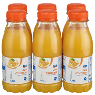 aro Orangensaft PET Einweg - 6 x 330 ml Flasche