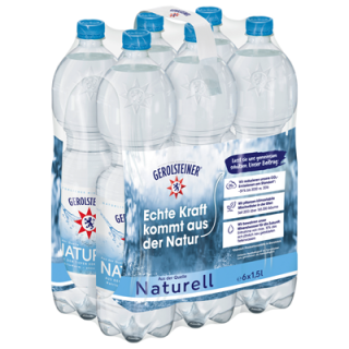 Gerolsteiner Mineralwasser Naturell, PET, Einweg - 6 x...