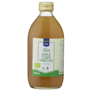 METRO Chef Bio Apfelessig ungefiltert - 500 ml Flasche