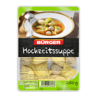 Bürger Hochzeitssuppe aus Schweinefleisch - 1 x 250 g Schale