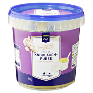 METRO Chef Knoblauch Püree - 1 kg Becher