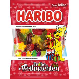Haribo Beutel Frohe Weihnachten - 200 g Beutel
