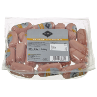 Rioba Geflügelleberwurst Portionen 500g