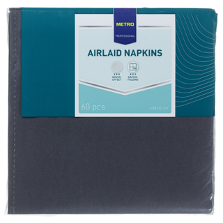 METRO PROFESSIONAL Airlaid Servietten, Schwarz, 40 x 40...